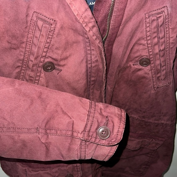 American Eagle Outfitters winter coat. Size medium in burgundy. - Picture 2 of 7
